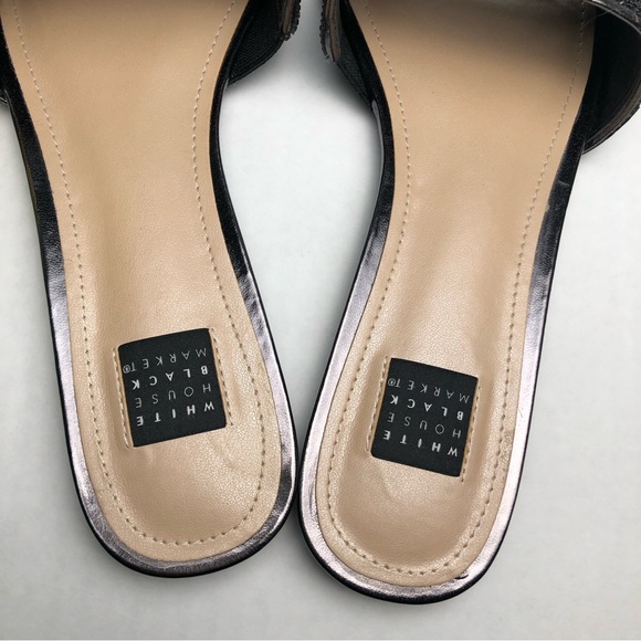 White House Black Market (WHBM) Rhinestone Slid Sandal - Picture 6 of 8